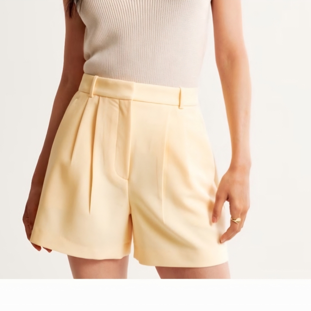 Butter Yellow Sloan Cream Women's Shorts - Picture 3 of 4